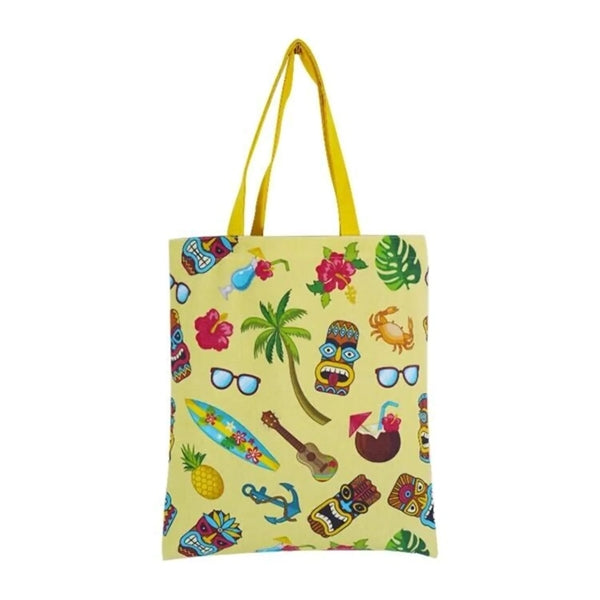 12 Oz Sublimated Sturdy Poly Canvas Tote Bag (14" x 16")