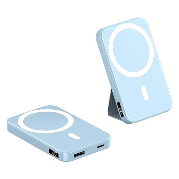 5000mAh Magnetic Wireless Charger with Phone Stand