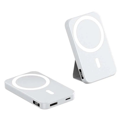 5000mAh Magnetic Wireless Charger with Phone Stand