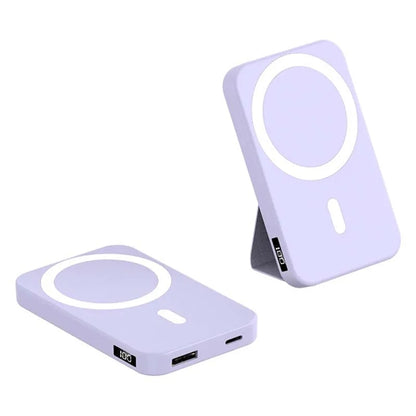 5000mAh Magnetic Wireless Charger with Phone Stand