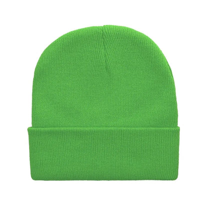 Fluorescent Winter Knit Beanie Hat