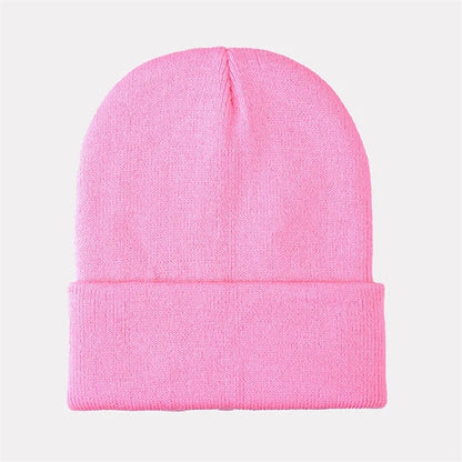 Fluorescent Winter Knit Beanie Hat