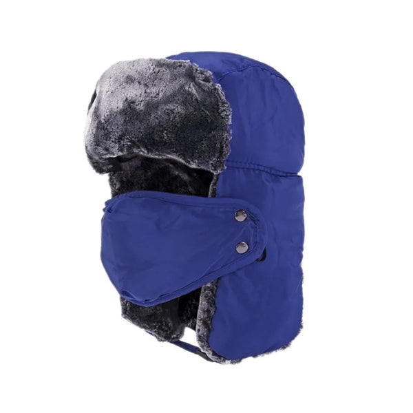 Windproof Winter Trapper Hat with Mask