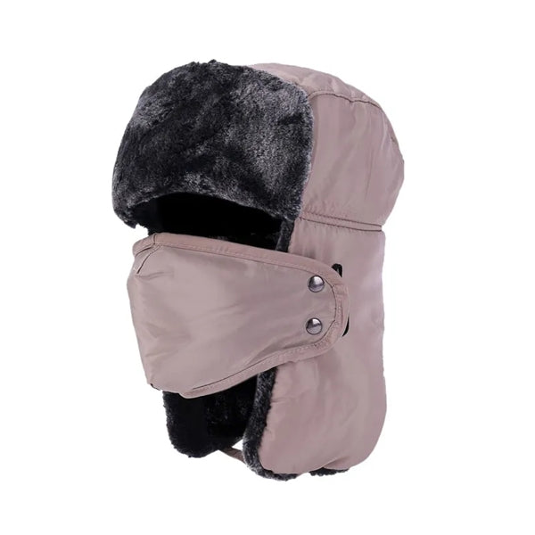 Windproof Winter Trapper Hat with Mask