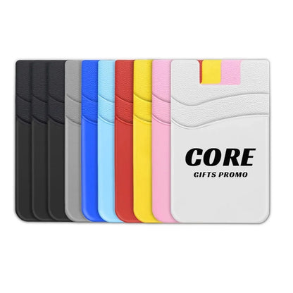 Ultra Slim Double Silicone Phone Card Holder