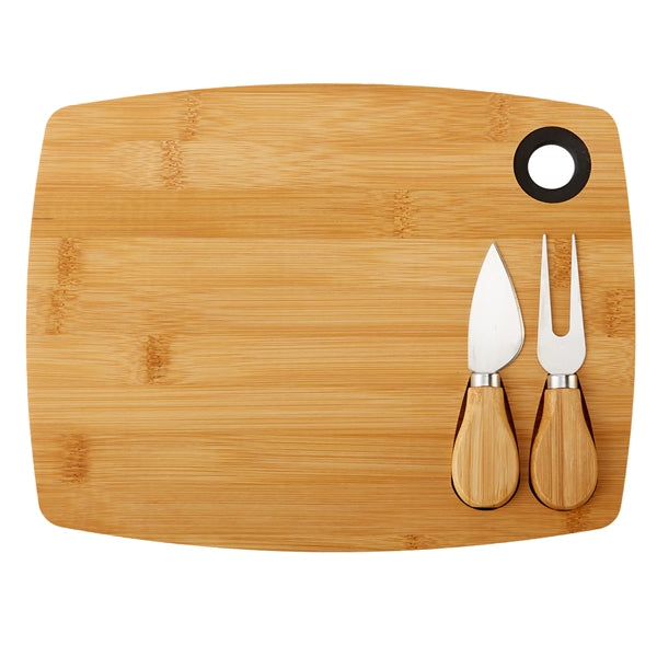 Bamboo Cheese Board Charcuterie Set