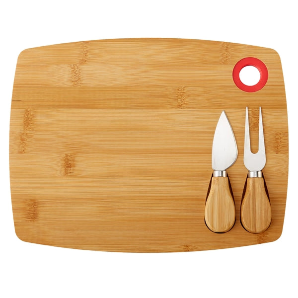 Bamboo Cheese Board Charcuterie Set