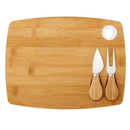 Bamboo Cheese Board Charcuterie Set