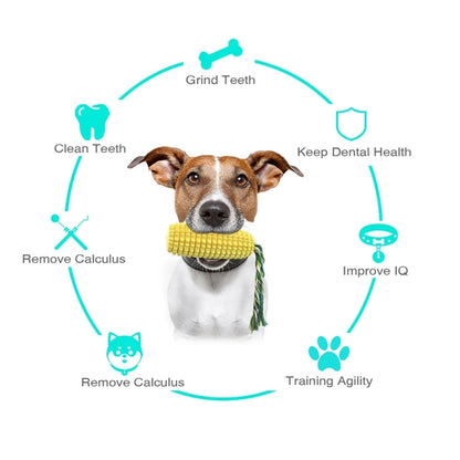 Corn Sounding Dog Toy Teething Stick