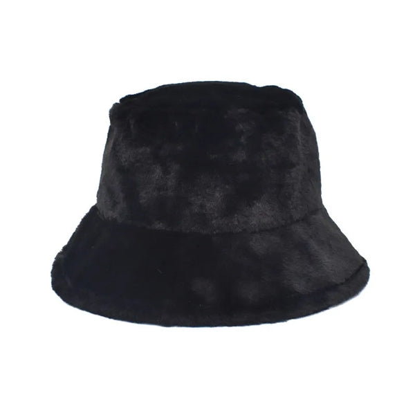 Winter Warm Fuzzy Bucket Hats for Women