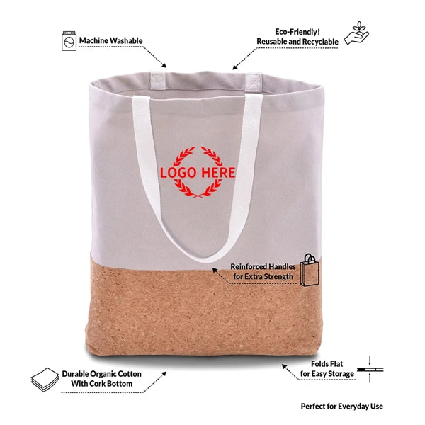 Custom Cork Bottom Farmers Market Bag