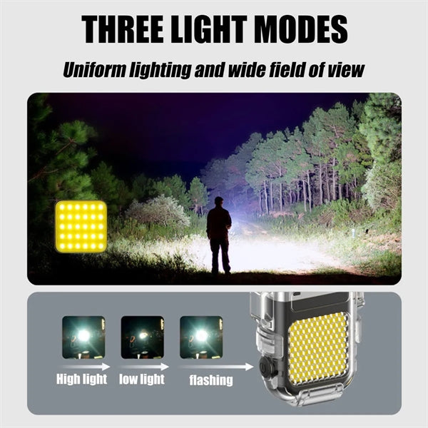 Rechargeable Dual Arc Lighters With Cob