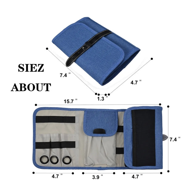 Custom Portable Compact Travel Electronics Organizer Bag