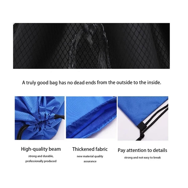 Oxford Fabric Drawstring Gym Bag Large Capacity For Marathon