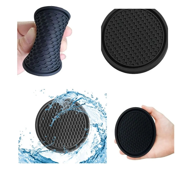 5 Pack Universal Non-Slip Waterproof Car Cup Holder Coaster