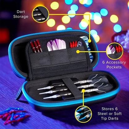 Case Holds 6 Darts Ideal for Flights Tips and Shafts