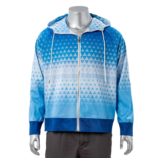 Full Color Reactive Digital Print Zipper Hoodie w/ Pocket