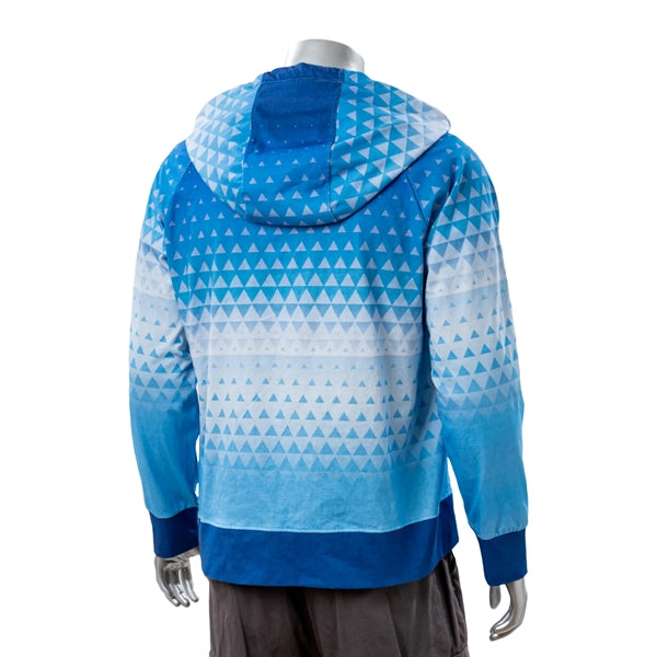 Full Color Reactive Digital Print Zipper Hoodie w/ Pocket