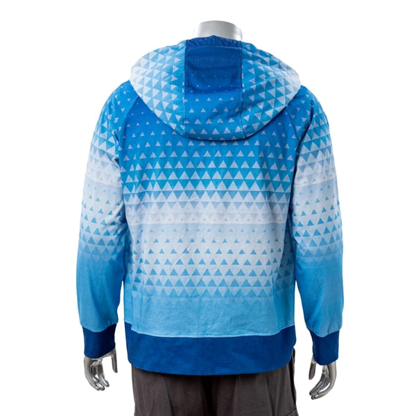 Full Color Reactive Digital Print Zipper Hoodie w/ Pocket