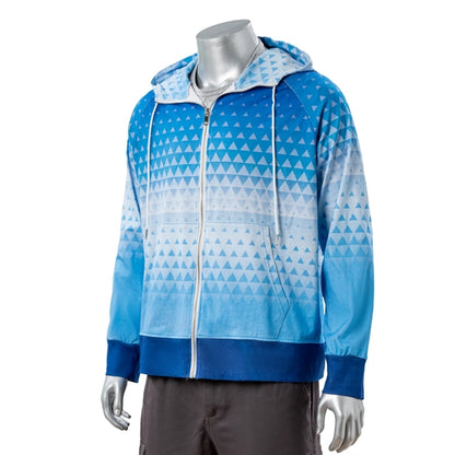 Full Color Reactive Digital Print Zipper Hoodie w/ Pocket