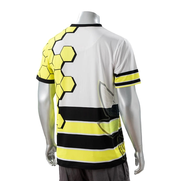 75D Fluorescent Digital Print Men's Short Sleeve T-Shirt