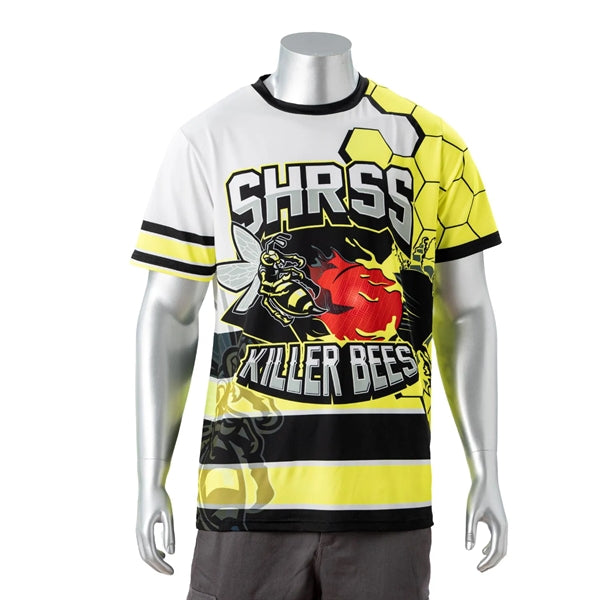 75D Fluorescent Digital Print Men's Short Sleeve T-Shirt