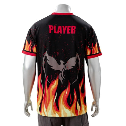 75D Fluorescent Digital Print Men's Short Sleeve T-Shirt