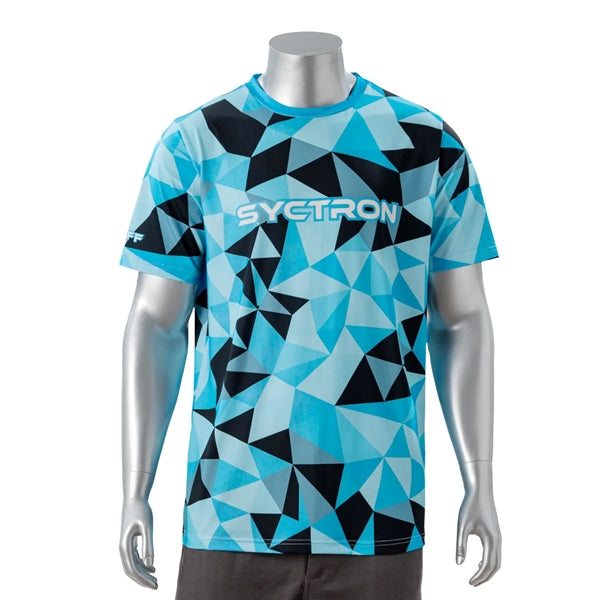 75D Fluorescent Digital Print Men's Short Sleeve T-Shirt