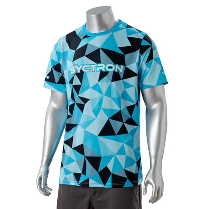 75D Fluorescent Digital Print Men's Short Sleeve T-Shirt