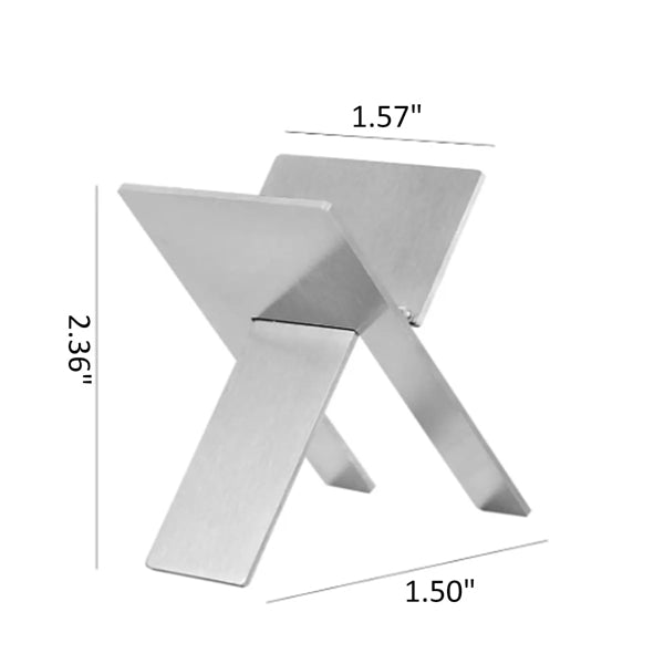 5 Pcs Silver Portable Stainless Steel Folding Cigar Holder