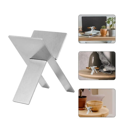 5 Pcs Silver Portable Stainless Steel Folding Cigar Holder