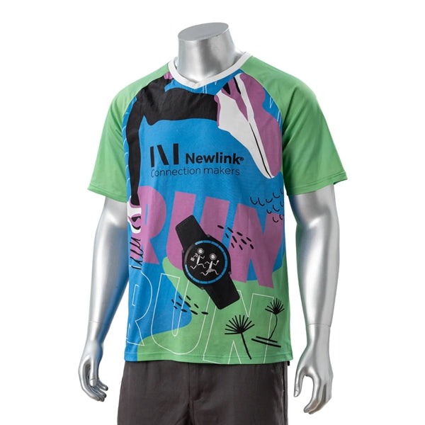 100% Cotton Full Color Pigmented Print Men's Raglan T-Shirt