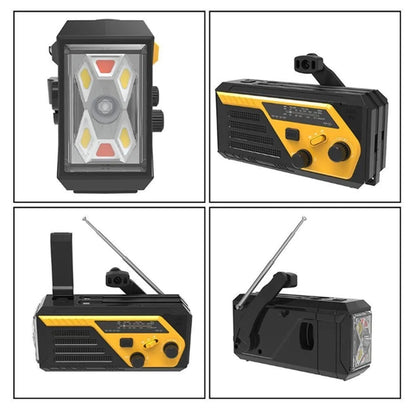 6000mAh Battery Powered SOS Alarm Emergency Hand Crank Radio