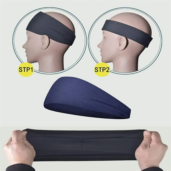 5 Pack High Elasticity Moisture Wicking Sports Headbands