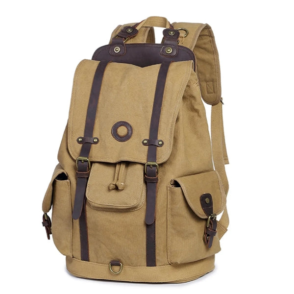Men's Canvas Travel Duffel Backpack Outdoor Sports Bag