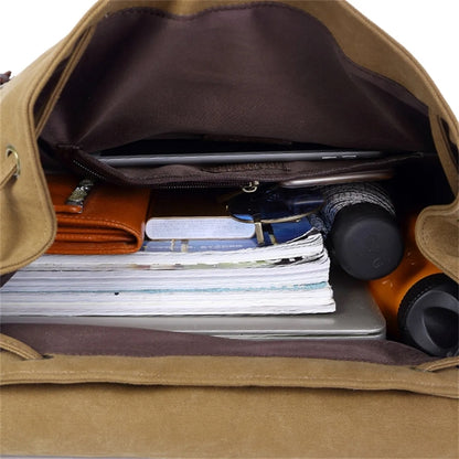 Men's Canvas Travel Duffel Backpack Outdoor Sports Bag
