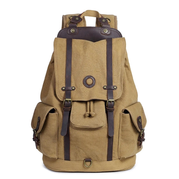 Men's Canvas Travel Duffel Backpack Outdoor Sports Bag