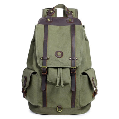 Men's Canvas Travel Duffel Backpack Outdoor Sports Bag