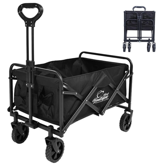 Custom Foldable Large Capacity Camping Trolley Storage Cart