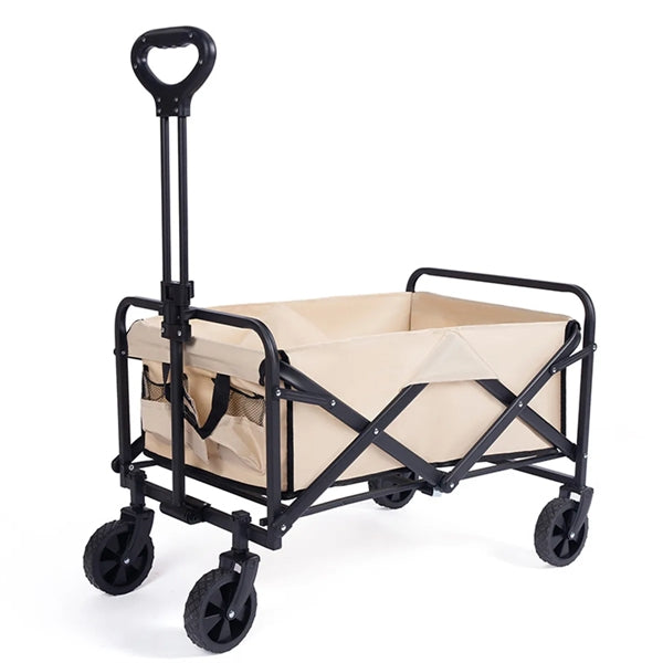 Custom Foldable Large Capacity Camping Trolley Storage Cart
