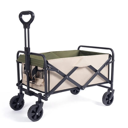 Custom Foldable Large Capacity Camping Trolley Storage Cart