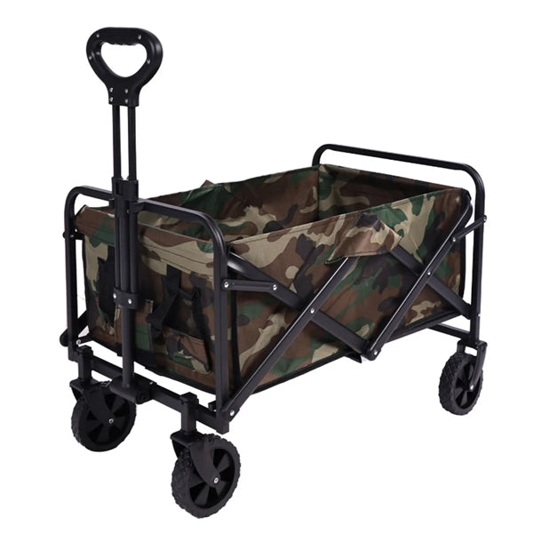 Custom Foldable Large Capacity Camping Trolley Storage Cart