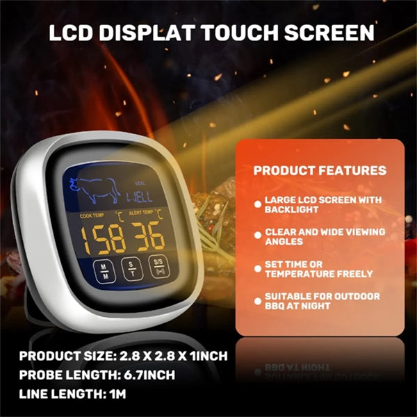 Meat Thermometer with Long Probe