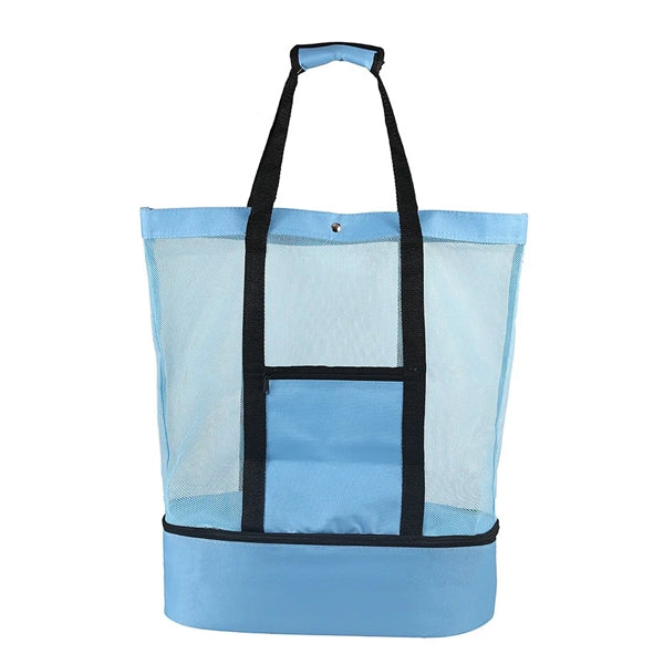 Beach Tote Bag with Cooler Compartment