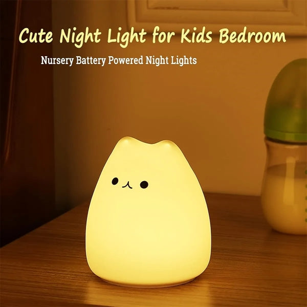 Cute Cat Lamp Night Light for Kids Birthday Gifts