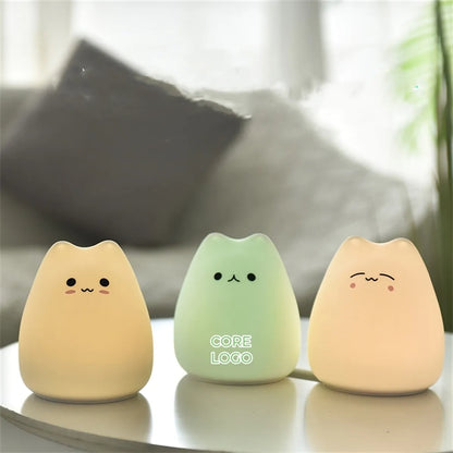 Cute Cat Lamp Night Light for Kids Birthday Gifts