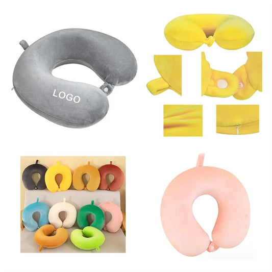 11.8 " x 11.8 " Travel Memory Foam Neck Pillow