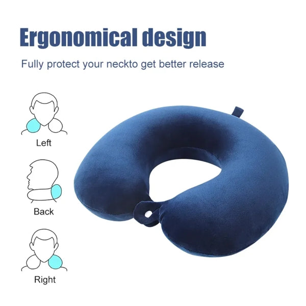 11.8 " x 11.8 " Travel Memory Foam Neck Pillow