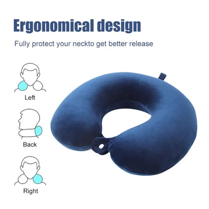 11.8 " x 11.8 " Travel Memory Foam Neck Pillow
