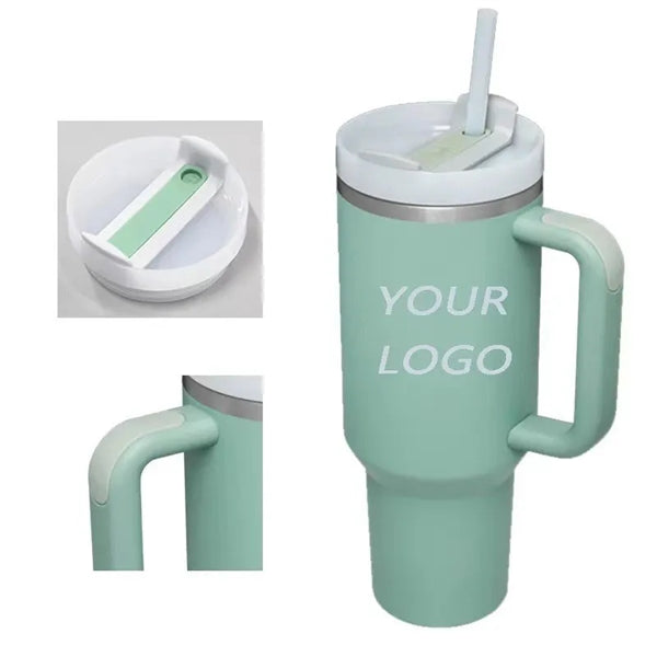 40 oz Tumbler With Handle and Straw Lid Insulated